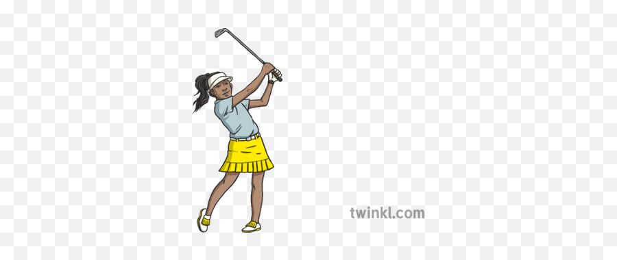 Hitting Golf Ball Illustration - Twinkl Cartoon Ice Cream Three Scoops Png,Golf Ball Png