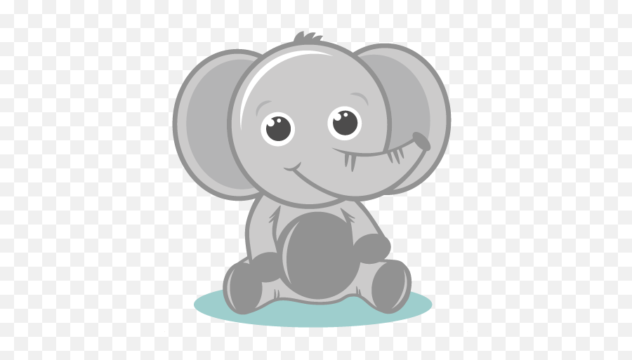 Download Baby Elephant Head Clipart - Baby Elephant Clipart Grey Baby Elephant Clip Art Png,Elephant Transparent Background