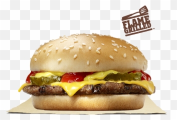 Flame Grilled Cheeseburger Burger King - Cheese Burger Burger King Png,Flame Border Png