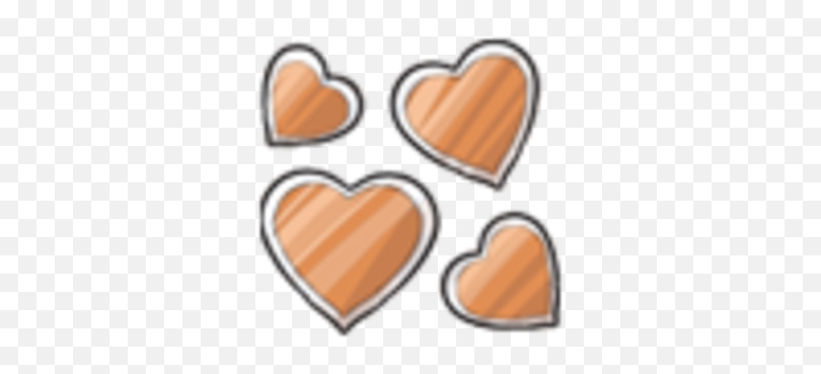 Orange Heart Stickers - Girly Png,Orange Heart Png