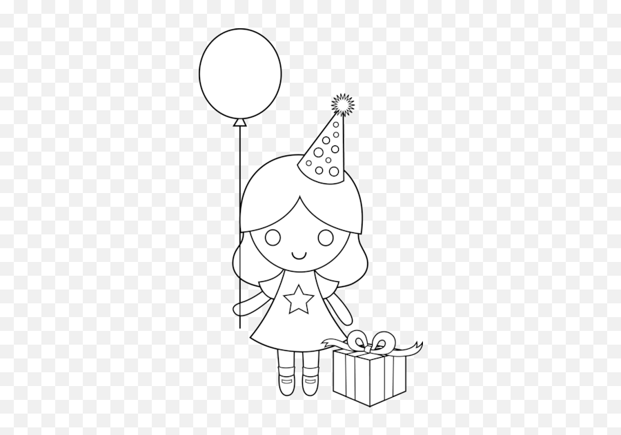 Download Happy Birthday Line Drawing - Easy Birthday Drawing For Kids Png,Line Drawing Png