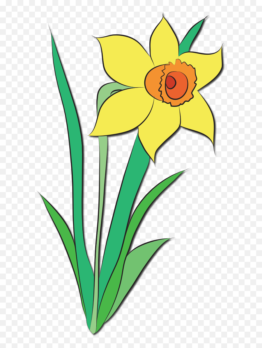Clipart Of The Yellow Flower - Clip Art April Flowers Png,Green And Yellow Flower Logo