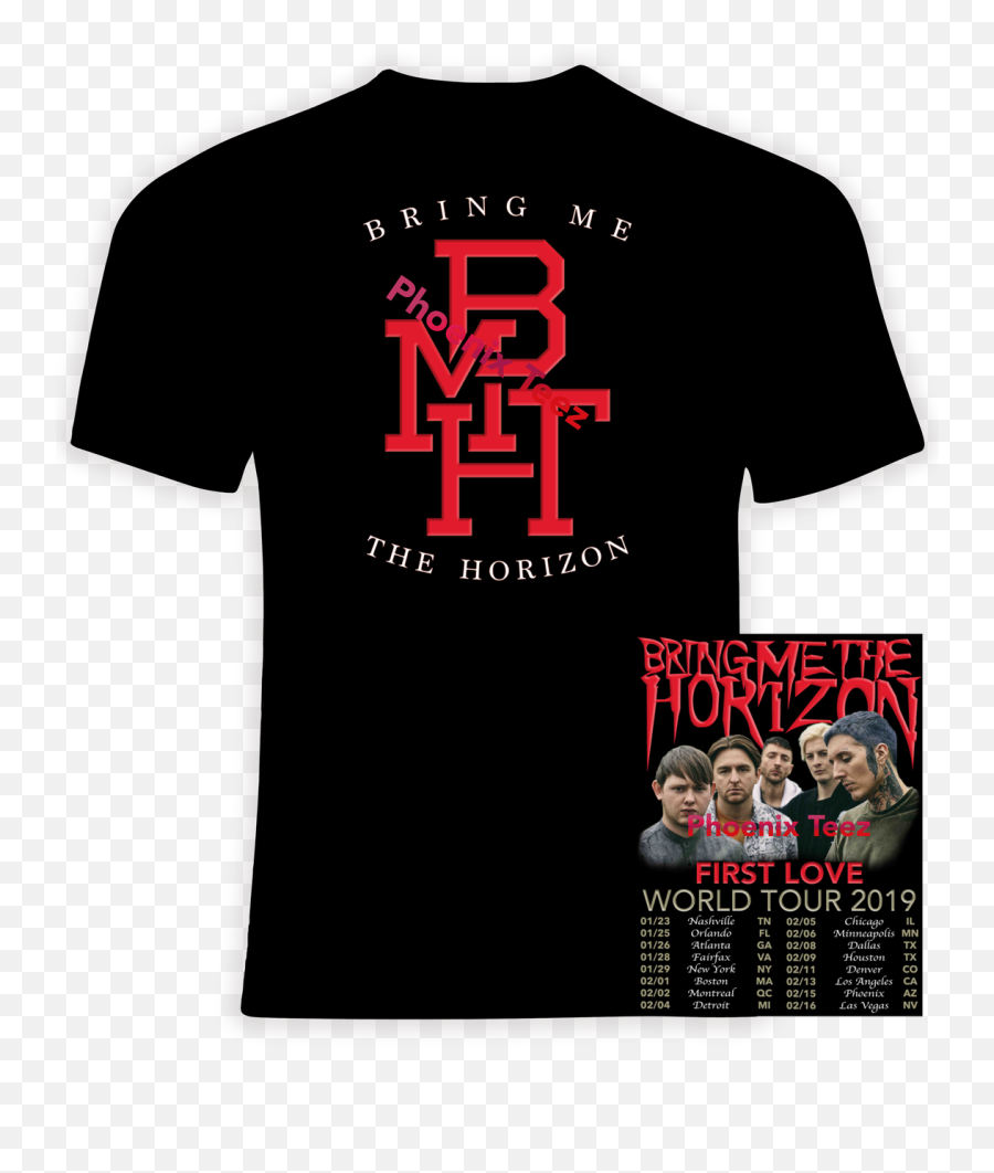Bring Me The Horizon 2019 U0027first Love World Tour - Phoenix Tees Moody Blues T Shirts Png,Bring Me The Horizon Logo