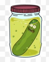 Rick And Morty Pickle Jar - Sticker Mania png