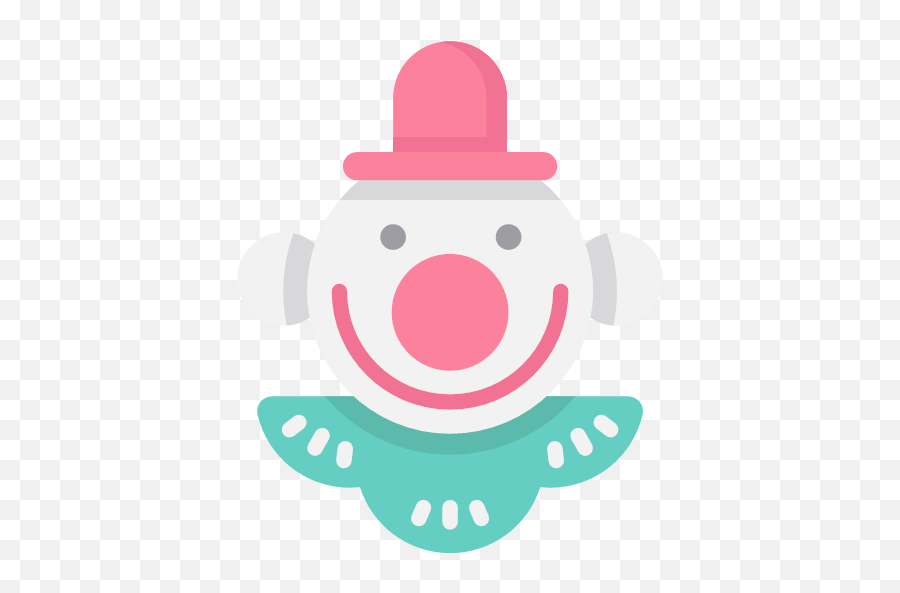 Flat Version Svg Clown Icon Png