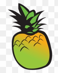 Transparent Png Svg Vector File - Pineapple Cartoon Transparent Background,Pineapple Transparent