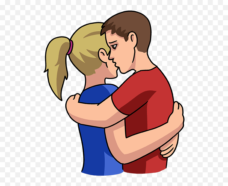 How To Draw A Hug - Really Easy Drawing Tutorial Kiss Png,Hugging Icon