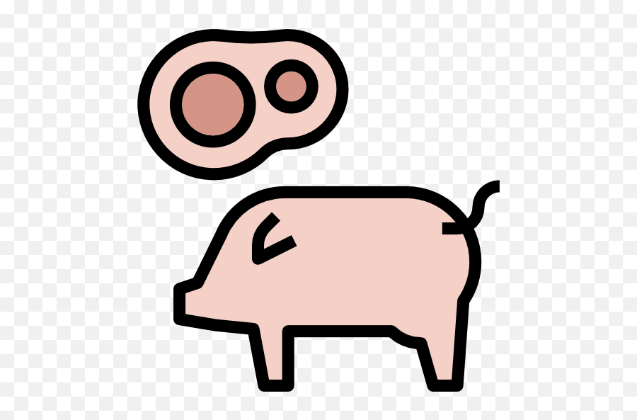 Pork Free Icon - Domestic Pig 512x512 Png Clipart Download Icon,Free Pig Icon