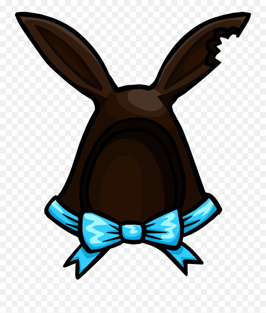 Dark Cocoa Bunny Ears Clothing Icon Id - Club Penguin Png,Bunny Ears Transparent