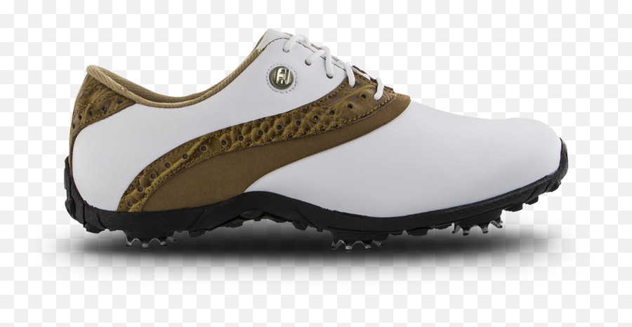 Golf Shoe - Footjoy Lopro Golf Shoes White Black Png,Footjoy Icon Black