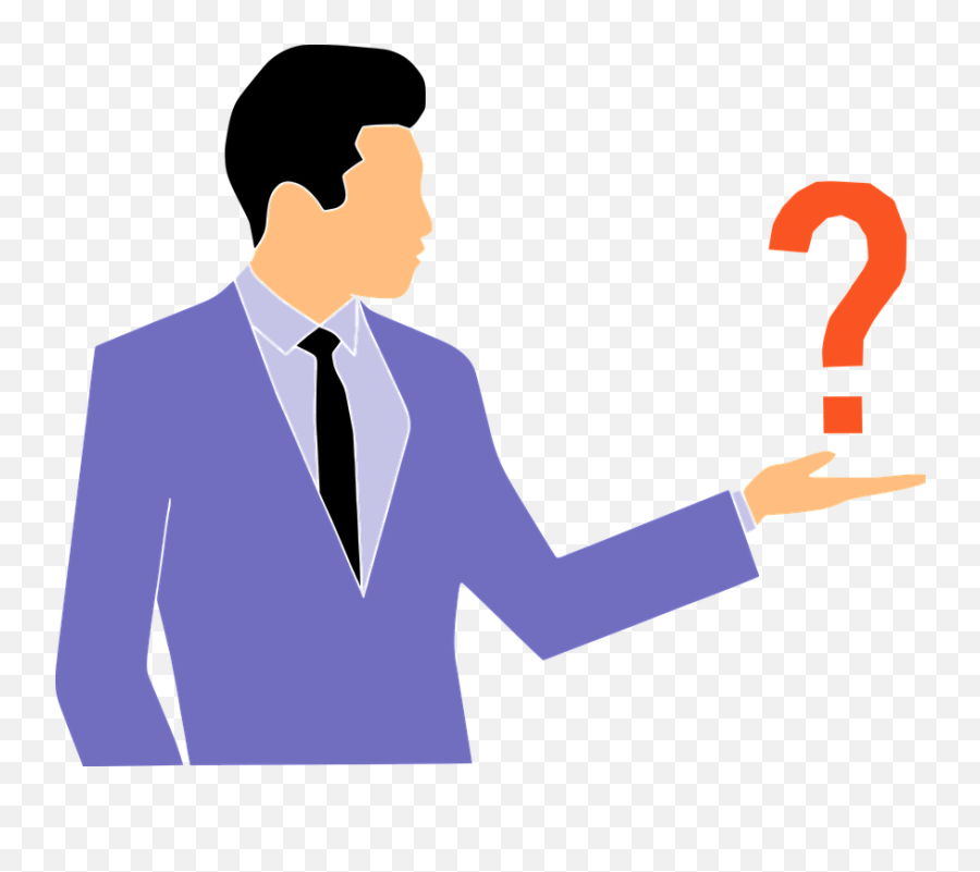 Questions Quiz Man Business Answer - Man Asking Question Png,Questions Png