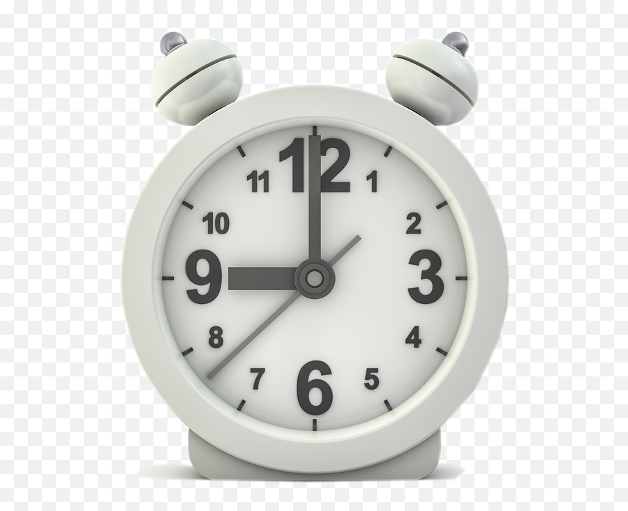 Bigstock - Alarmwhiteclockisolatedon271702516background Alarm Clock Png,Alarm Clock Transparent Background