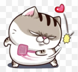 Mew By You - Sticker Maker for WhatsApp Ami Fat Cat Heart png