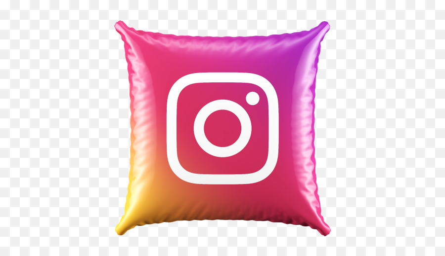 3d Pillow Instagram Icon - 2021 Full Round Instagram Icon Png,Throw Icon