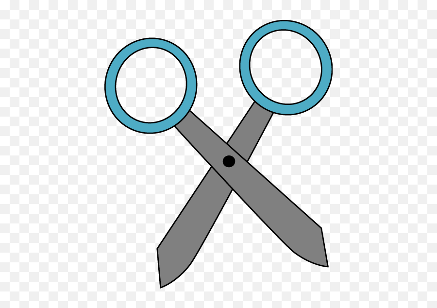 Scissor Clipart No Background - Blue Scissors Clipart Png,Scissors Clipart Transparent