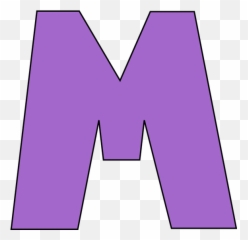 Free Letter M Download Clip Art - Purple png