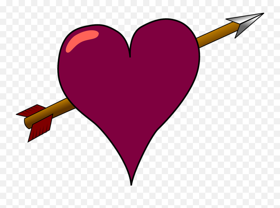 Heart Red Arrow - Free Vector Graphic On Pixabay Clipart Bow And Arrow Heart Png,Red Arrow Png Transparent