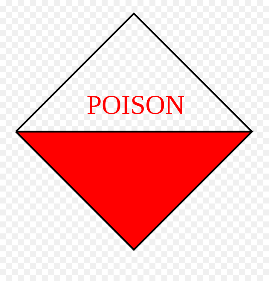 Red Toxicity Label Indicating - Dangerous Goods Class 4 Png,Toxic Png