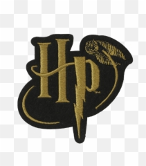 Hp Logo With Golden Snitch Embroidered - Harry Potter Embroidered Patch Png,Golden Snitch Png