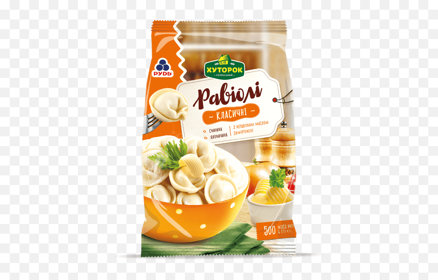 Download Hd Classic Ravioli With Dairy Cream Butter - Convenience Food Png,Ravioli Png