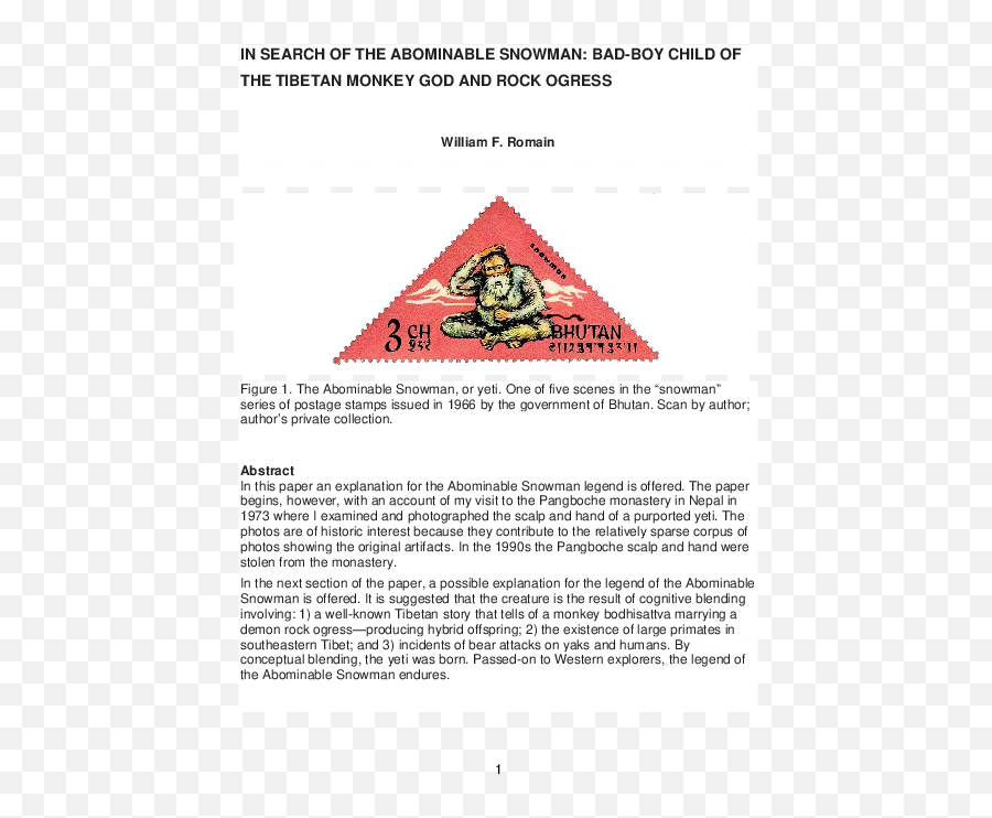 Pdf In Search Of The Abominable Snowman Bad - Boy Child Of Document Png,Abominable Snowman Png