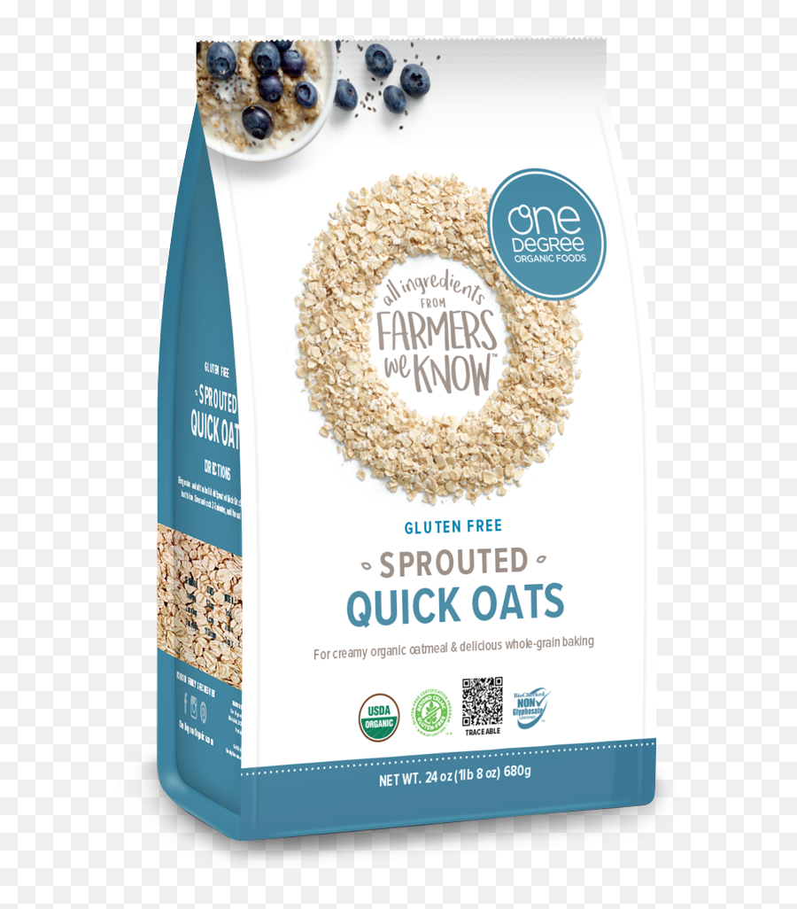 Organic Sprouted Quick Oats - Oats Png,Oats Png