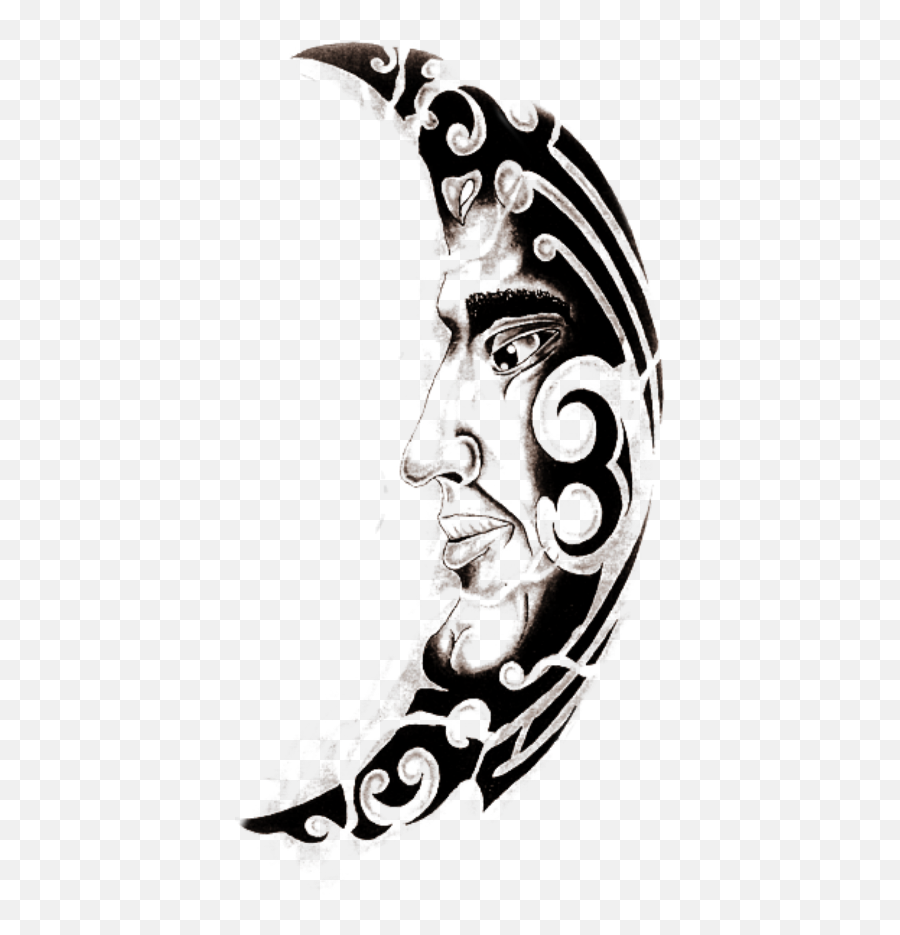 Moon - Sleeve Tattoo Png,Sleeve Tattoos Png