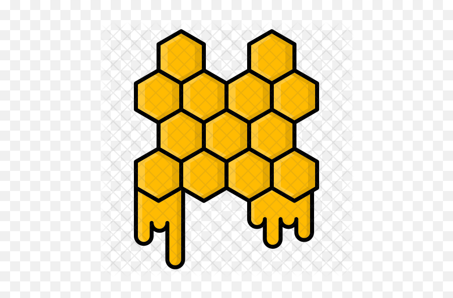 Honeycomb Icon Of Colored Outline Style - Honeycomb Icon Png,Honeycomb Png