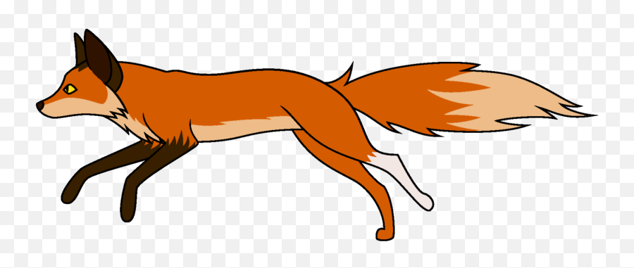 Fox Clipart Running - Fox Running Clipart Png,Fox Clipart Png