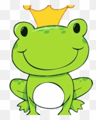 Frog Prince Clipart - Png Download Full Size Clipart Cartoon Frog With Crown,Frog Png