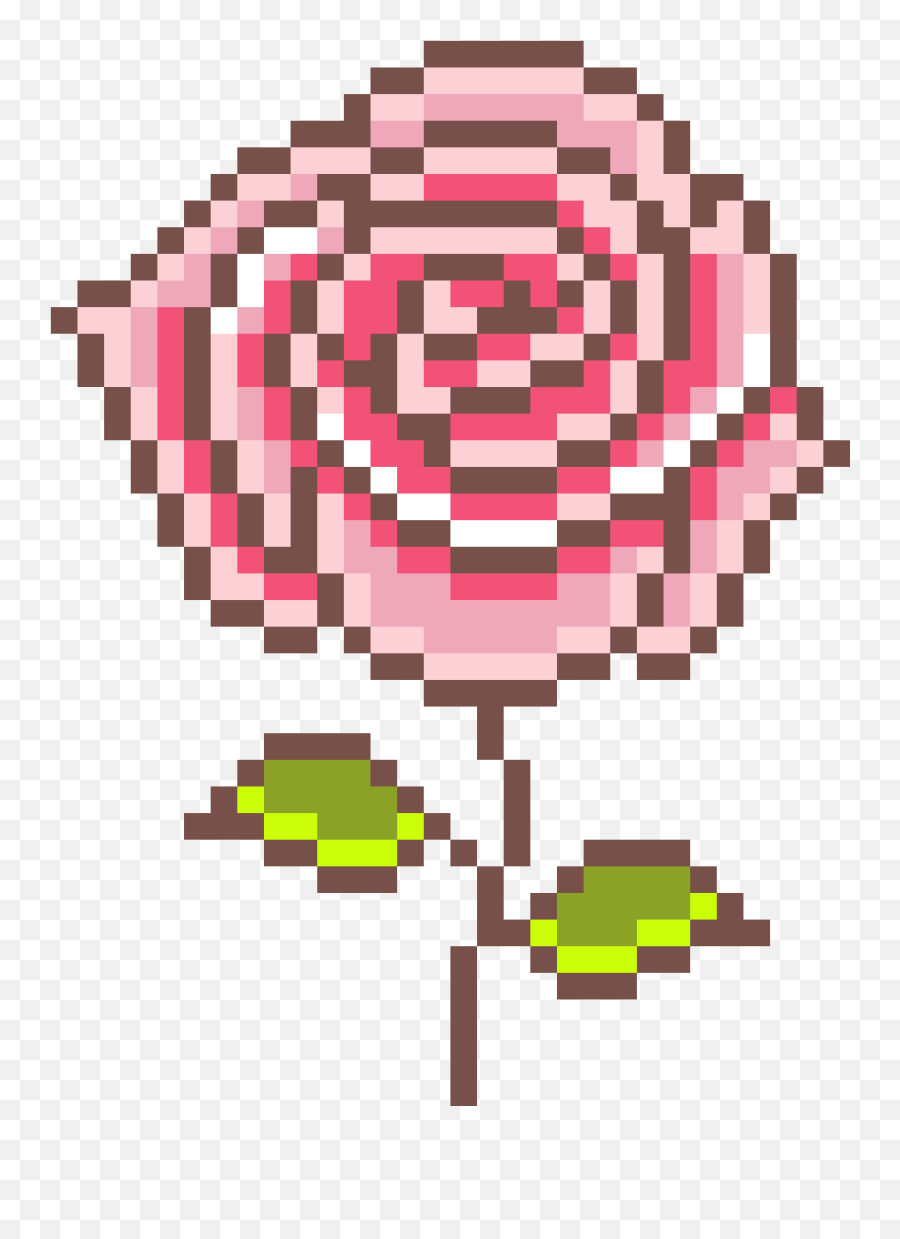 Rose Pixel Art - Motheru0027s Day Pixel Art Clipart Full Size Victoria Png,Pixe...