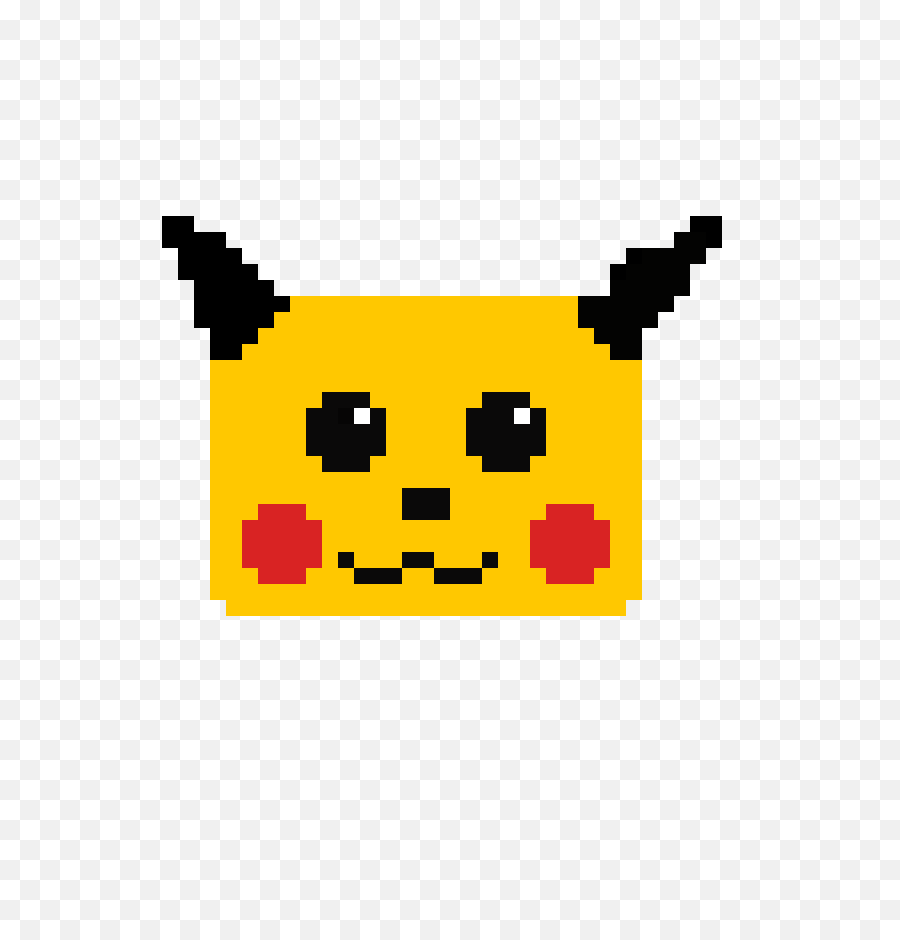 Download Hd Pikachuu0027s Face Art - Anime Gif Transparent Png Demon Horns Pixel Art,Pikachu Face Png