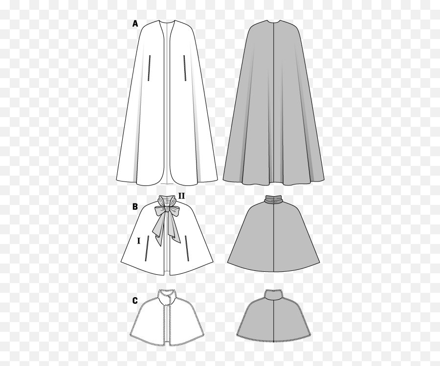 Cape Drawing Capelet - Cape Pattern Free Full Size Png Free Cloak Pattern,Cape Png