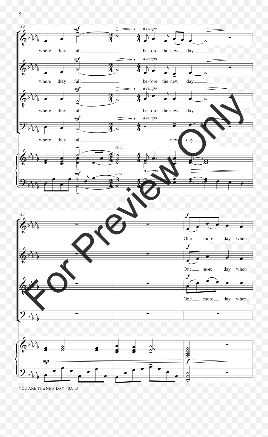 The New Day Png - Product Thumbnail 7 Forever Joyful Brian Sheet Music,New Day Png
