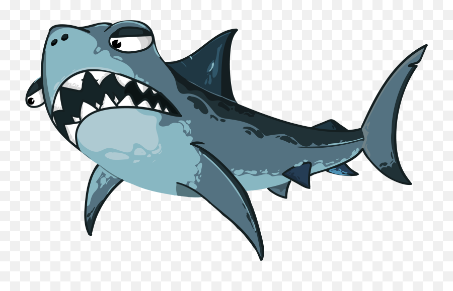 Cartoon Shark Clipart - Cartoon Sharks Transparent Png,Cartoon Shark Png
