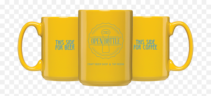 15oz Yellow Coffee Mug - Serveware Png,Coffee Cup Logo