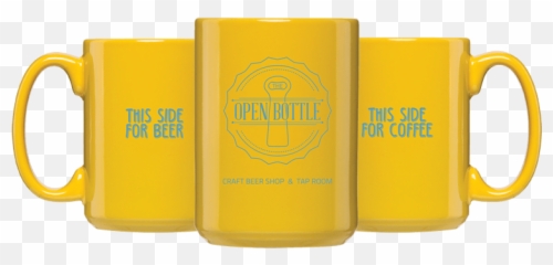15oz Yellow Coffee Mug - Serveware Png,Coffee Cup Logo