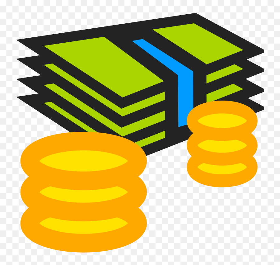 Cartoon Stack Of Money Download - Coins And Money Clipart Png,Money Stack  Png - free transparent png images 
