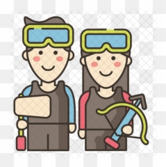 Fortnite Icon Of Colored Outline Style - Diving Mask png