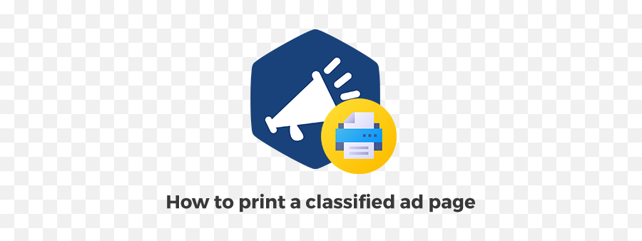 How To Print A Classified Ad Page - Graphic Design Png,Classified Png