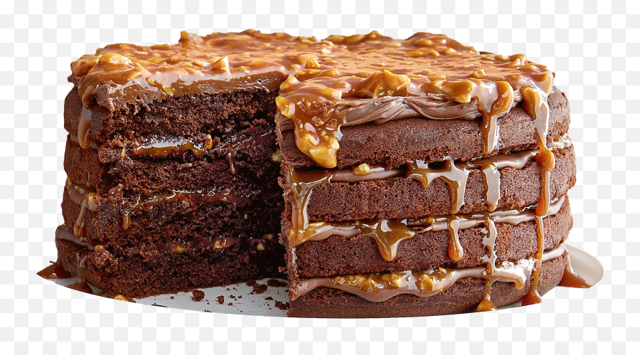Cake Png Transparent Images Free Download Real - Salted Caramel Brownie Cake,Dessert Png