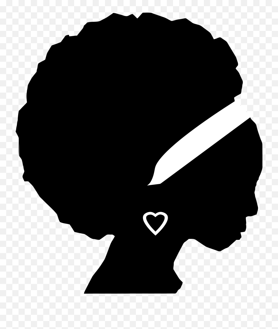 Top Black Woman Silhouette Clip Art - Black Woman Silhouette Png,Black Woman Silhouette Png