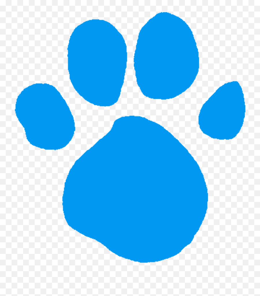 Blue Pawprint - Paw Print Blues Clues Logo Png,Blue Paw Logos