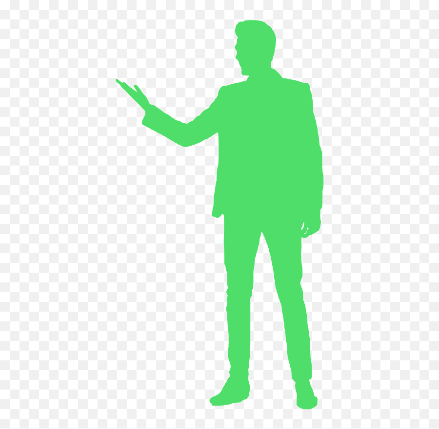 Talking Man Silhouette - Man Standing Silhouette Png,People Talking Silhouette Png