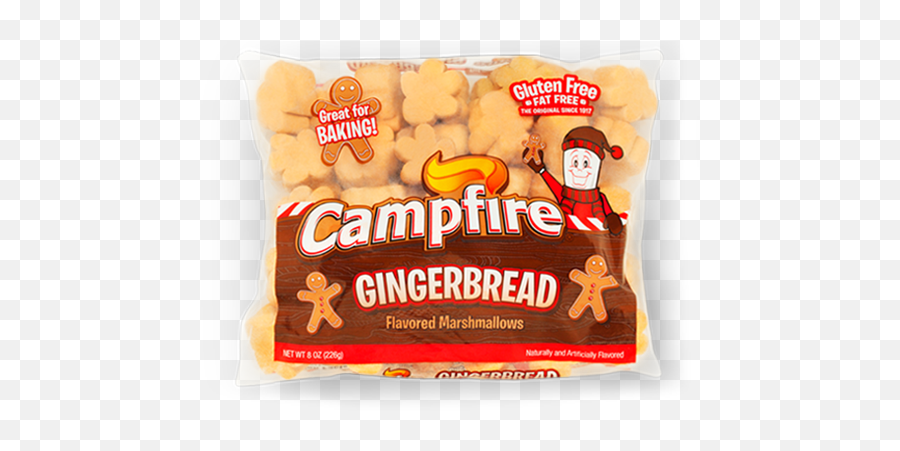 Gingerbread - Campfire Gingerbread Marshmallows Png,Marshmallow Transparent