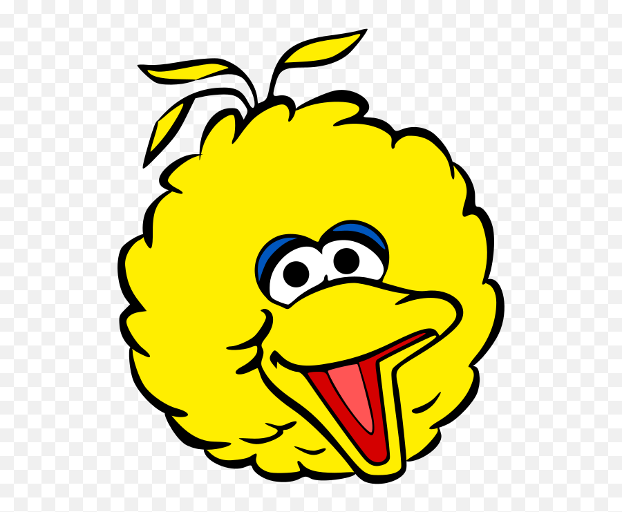 Big Bird Head Sesame Street Clipart Free Svg File - Svgheartcom Happy Png,Sesame Street Logo Png