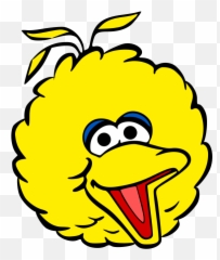 Big Bird Head Sesame Street Clipart Free Svg File - SvgHeartcom Happy png