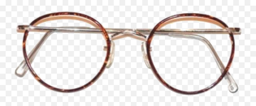 Download Round Glasses Polyvore - Transparent Glasses Aesthetic Png,Round Glasses Png