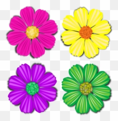 Chrysanths Flower Garden Cosmos Png - Chrysanthemum Cartoon Clipart,Flower Garden Png