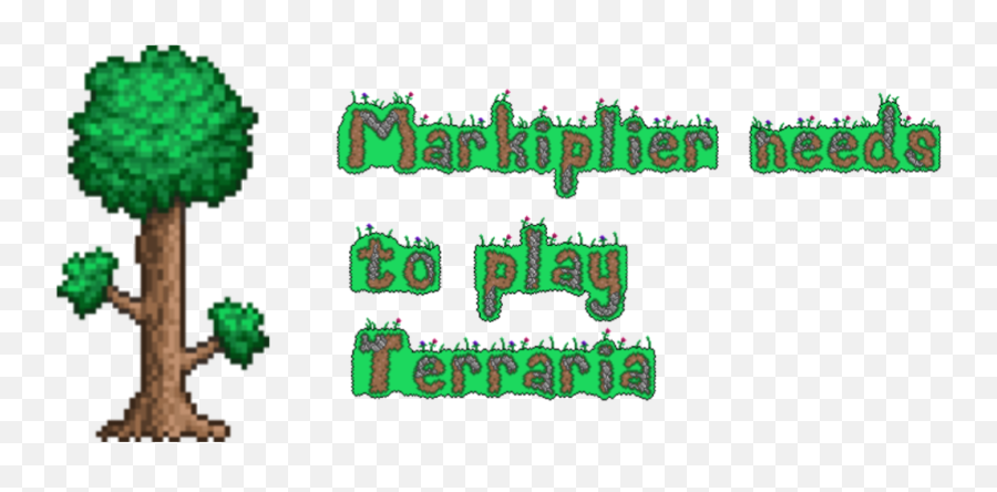 Markiplier Needs To Play Terraria - Logo Terraria Pixel Art Png,Darkiplier Icon